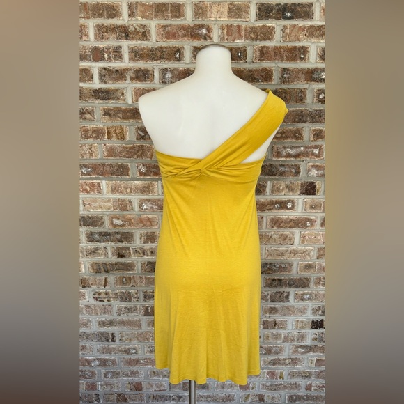 See by Chloe Silk Mini Dress in Mustard Yellow Size 6 - Picture 3 of 6